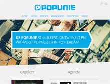 Tablet Screenshot of popunie.nl